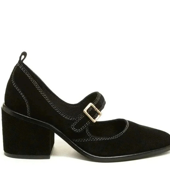 Kelsi Dagger Brooklyn Shoes - Kelsi Dagger Brooklyn Elm Mary Jane Suede Heels size 9.5 BlackNew